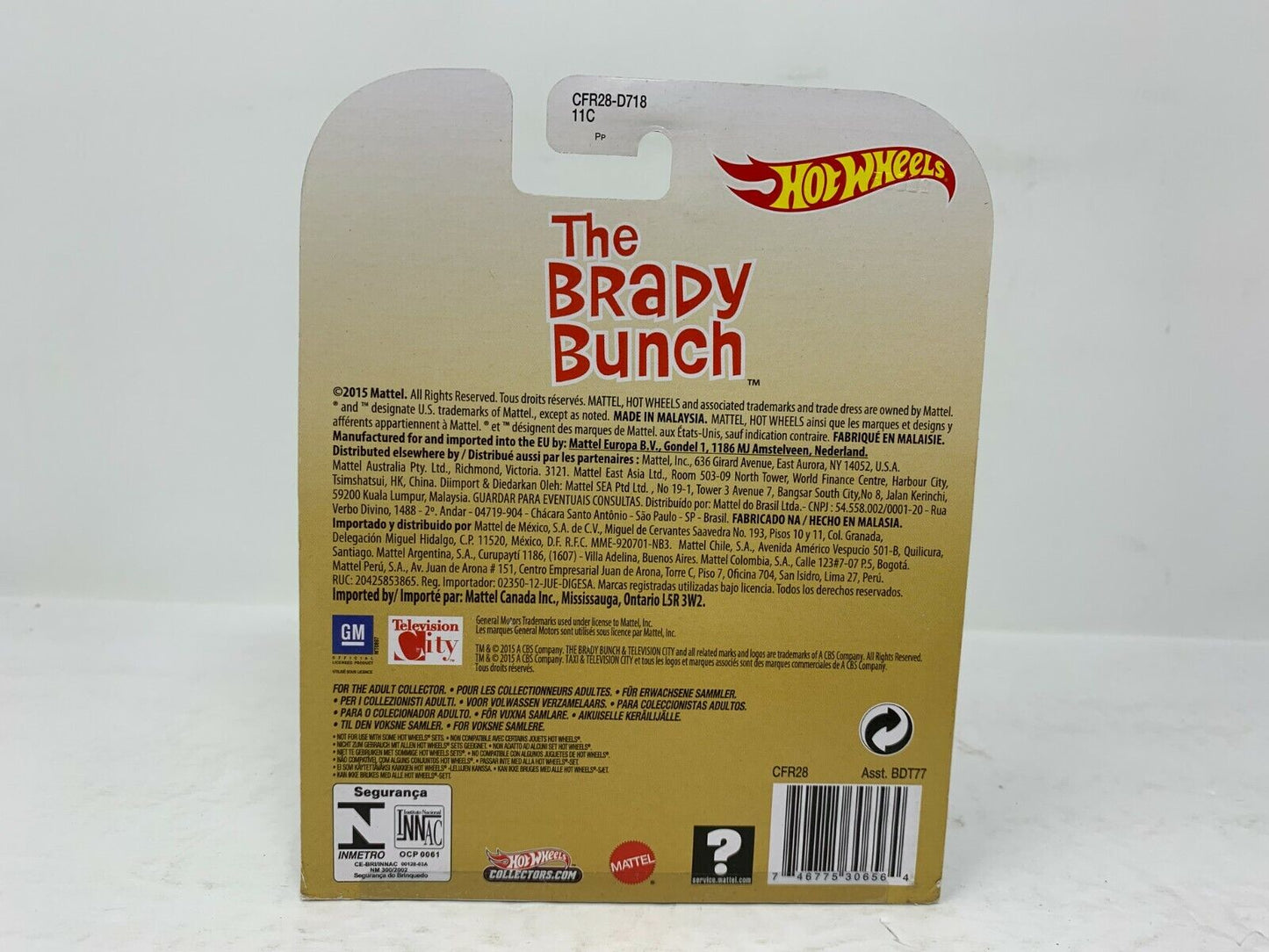 Hot Wheels Retro Entertainment The Brady Bunch 1956 Chevy POP Culture 1:64 Diecast