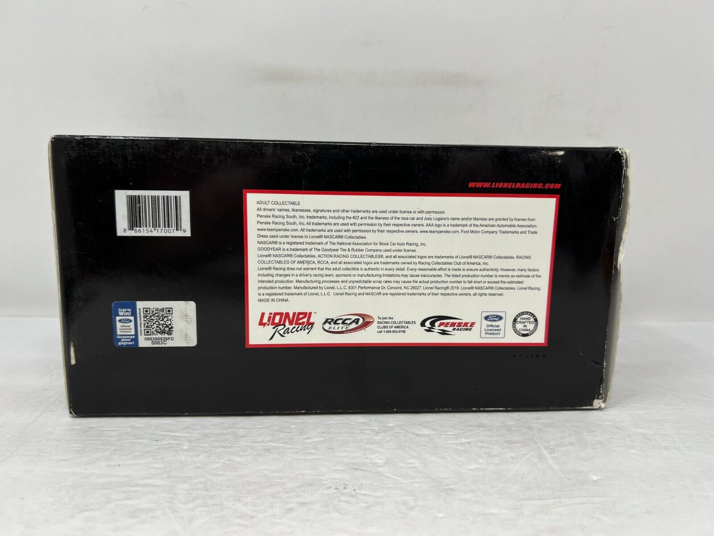 Lionel Racing Nascar #22 Joey Logano AAA Insurance 2019 Mustang 1:24 Diecast