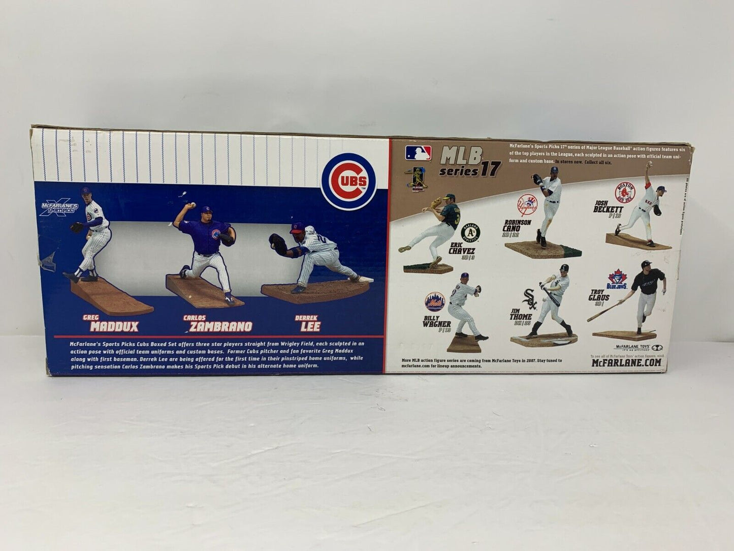 Mcfarlane MLB Greg Maddux & Carlos Zambrano & Derek Lee Chicago Cubs 3 Pack Exclusive Action Figures