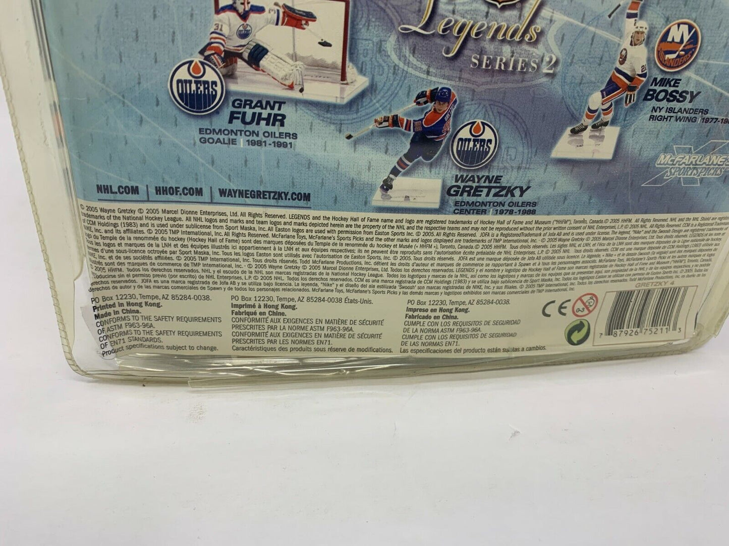 Mcfarlane NHL Wayne Gretzky Edmonton Oilers Blue Jersey Legends Series 2 Figure