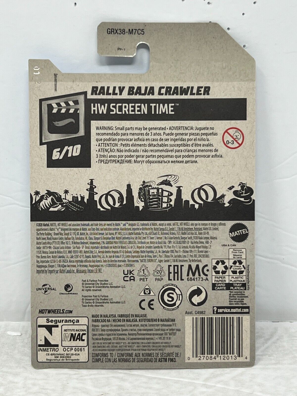 Hot Wheels HW Screen Time Fast & Furious Rally Baja Crawler 1:64 Diecast