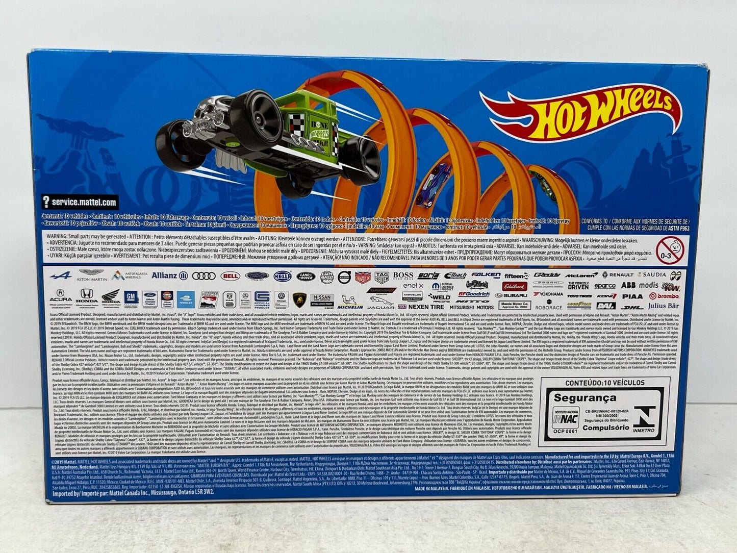 Hot Wheels 2019 10-Pack 1:64 Diecast Gift Pack