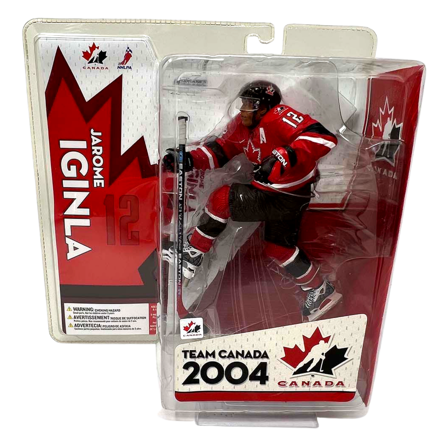 McFarlane NHL Jarome Iginla Team Canada 2004 Chase Red Jersey Figure