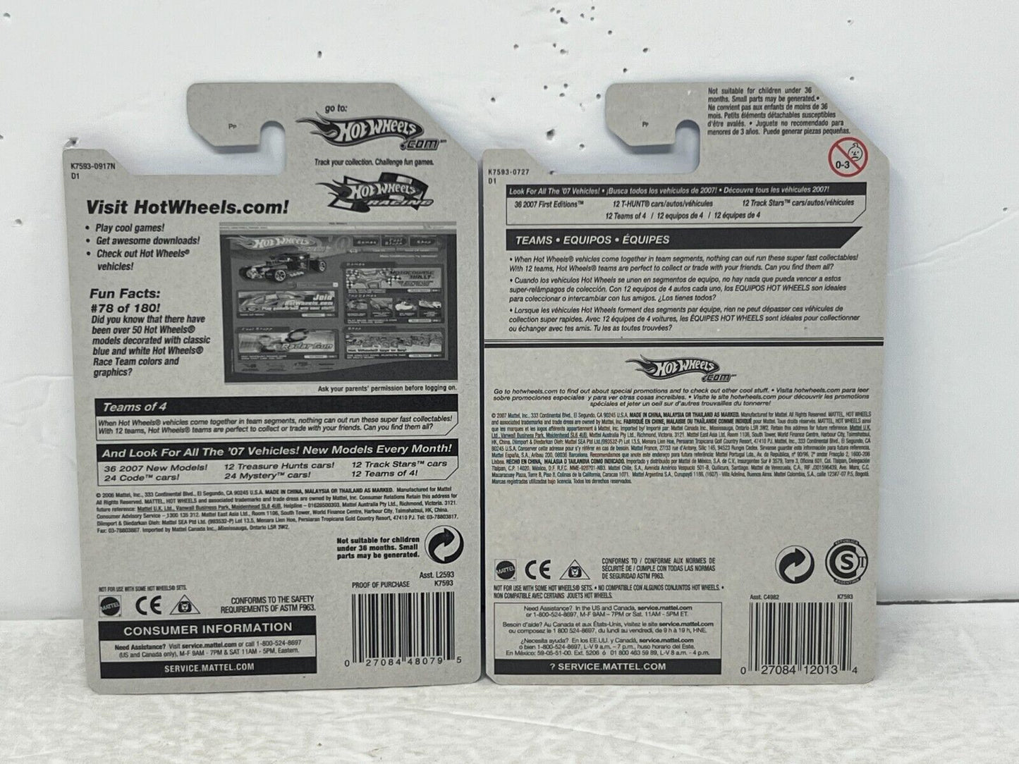 Hot Wheels HW Racing 24 Seven JDM 1:64 Diecast Lot of 2 Blue