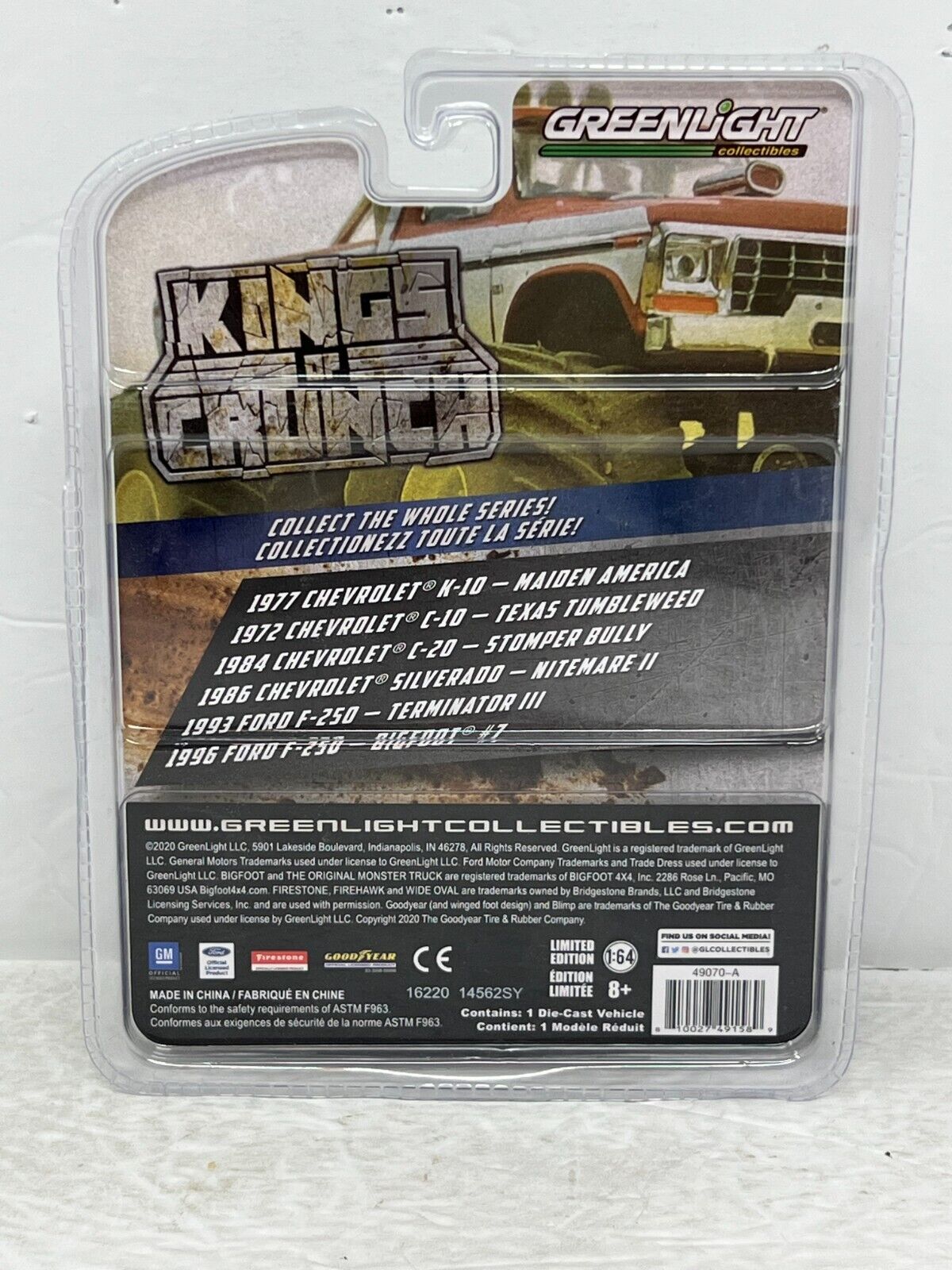 Greenlight Kings of Crunch 1977 Chevy K-10 GREEN MACHINE 1:64 Diecast