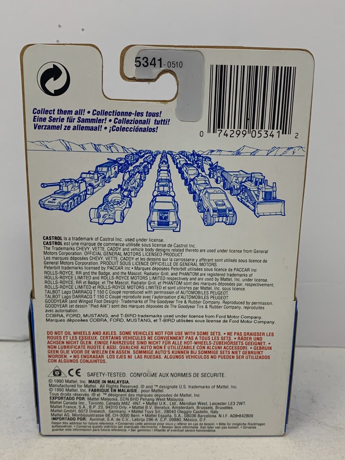 Hot Wheels Blue Box Vintage Peterbilt Dump Truck 1:64 Diecast