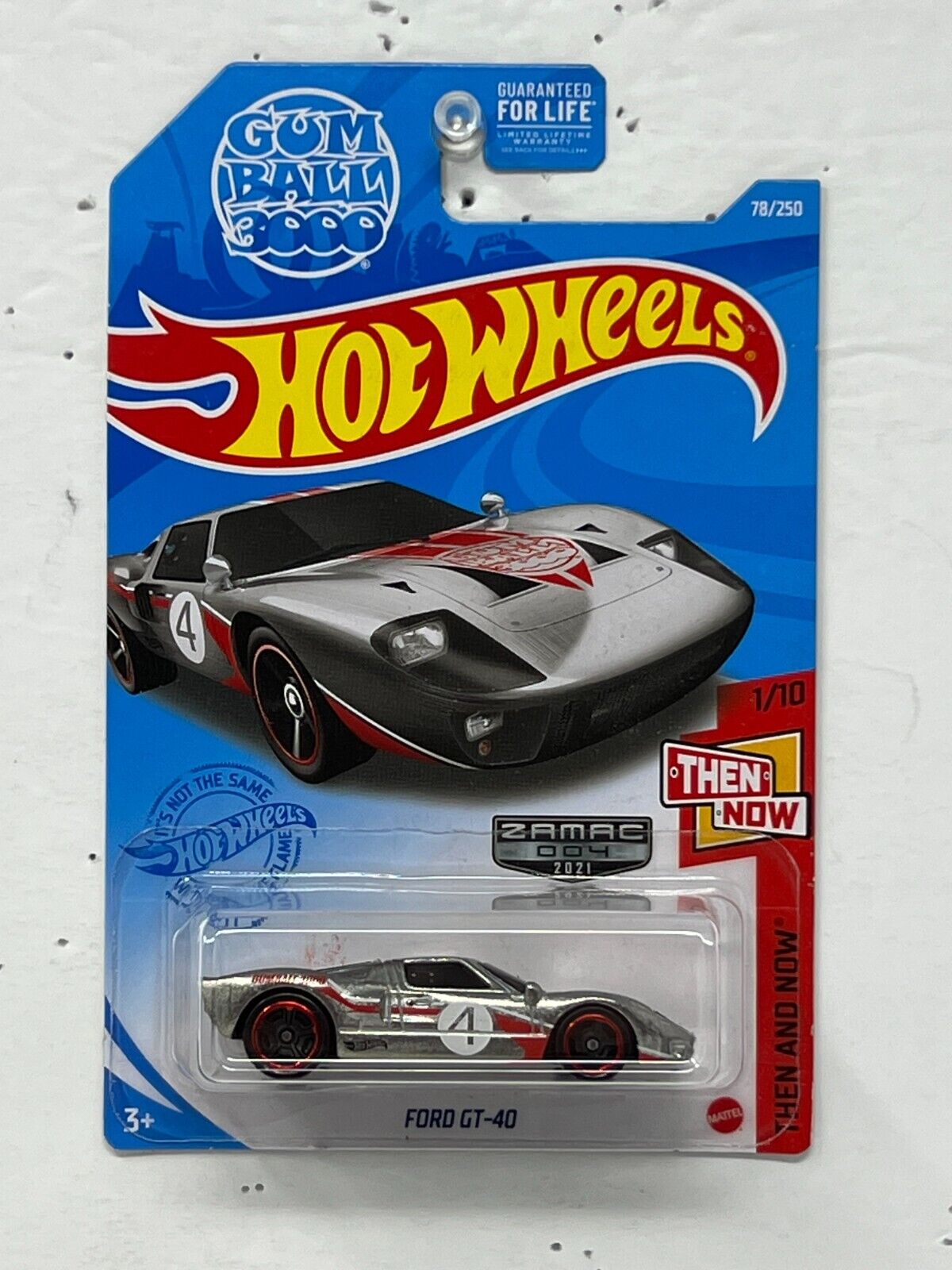 Hot Wheels Zamac Then and Now Ford GT-40 Racing 1:64 Diecast