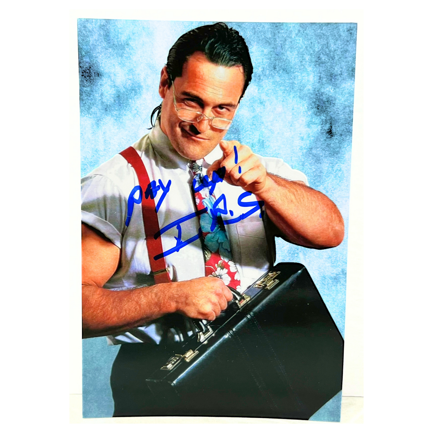 WWE IRS Mike Rotunda Autographed Signed 5x7 Photo