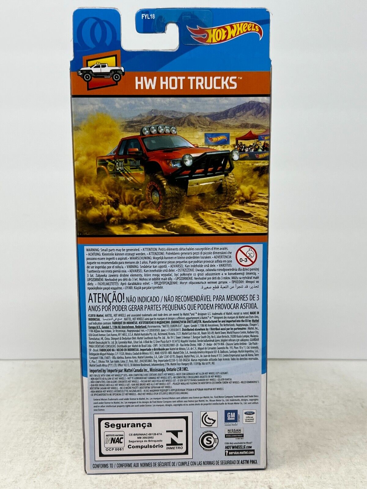 Hot Wheels 2018 HW Hot Trucks 5-Car Set 1:64 Diecast Gift Pack