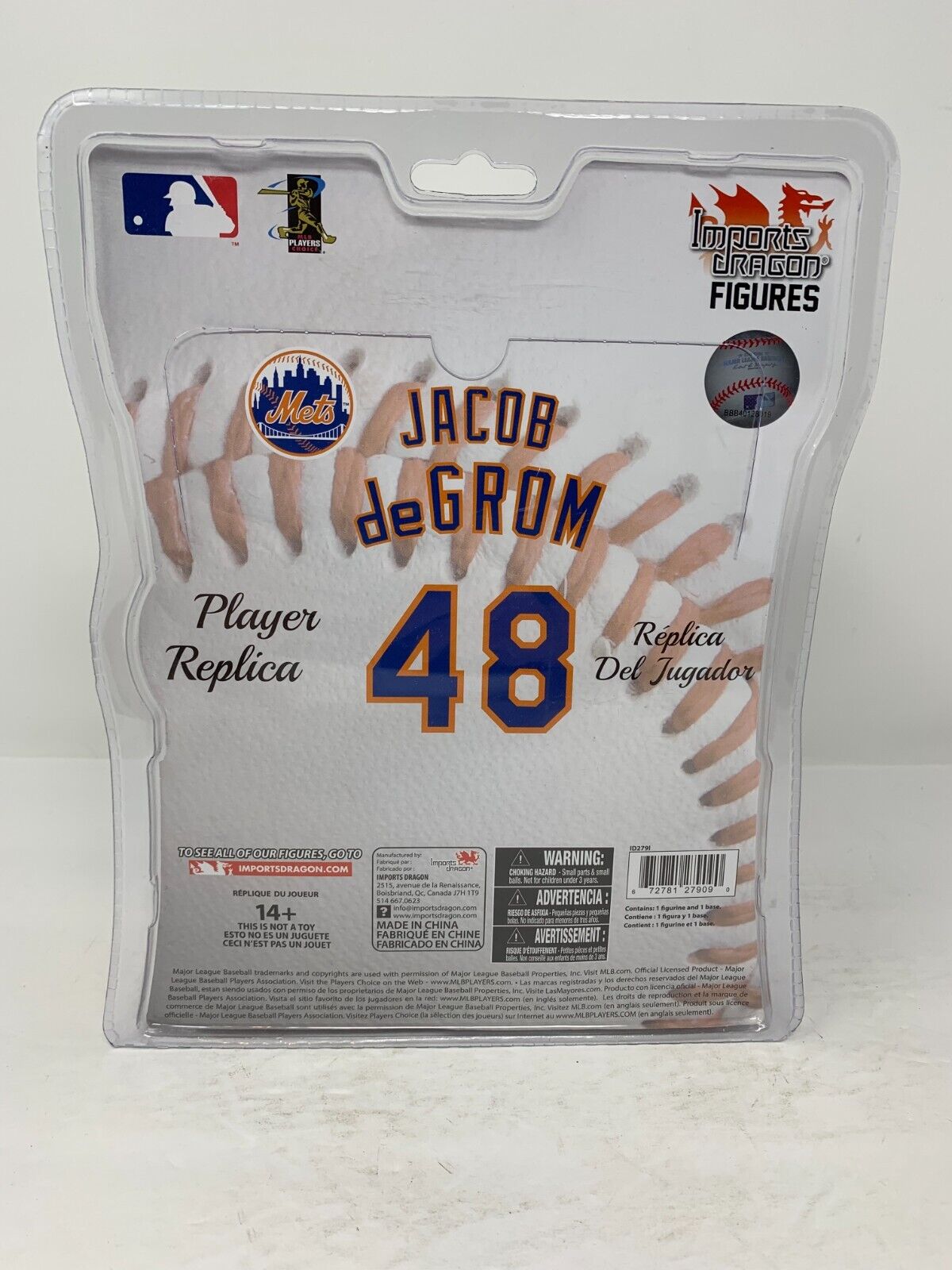 Imports Dragon MLB Jacob deGrom New York Mets Figure