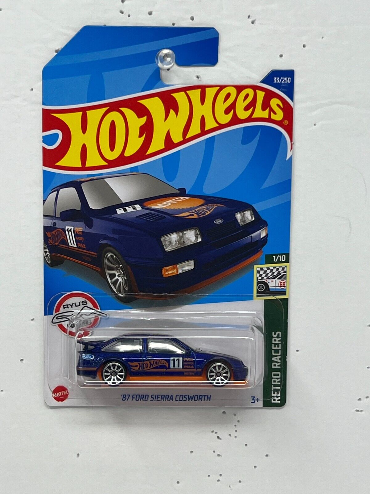 Hot Wheels Retro Racers '87 Ford Sierra Cosworth Rally Car 1:64 Diecast