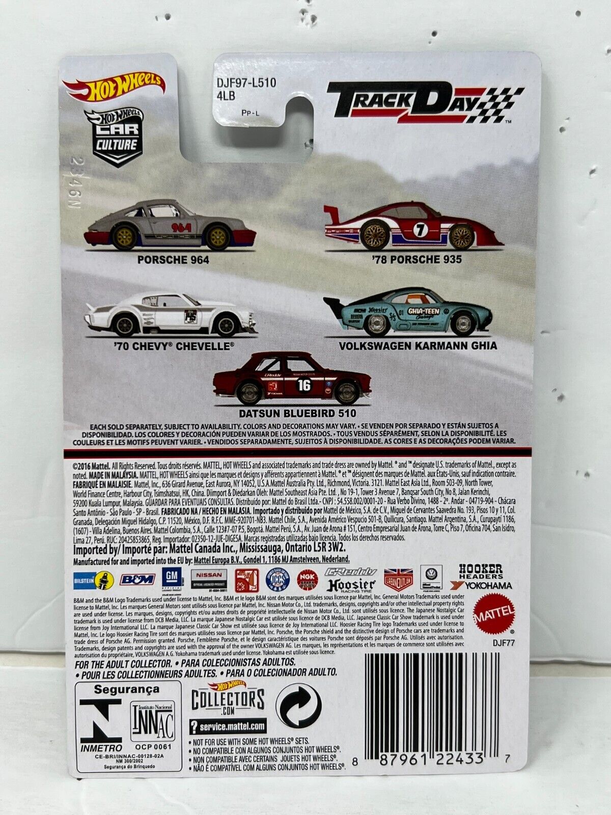 Hot Wheels Track Day Datsun Bluebird 510 Real Riders Car Culture JDM 1:64 Diecast