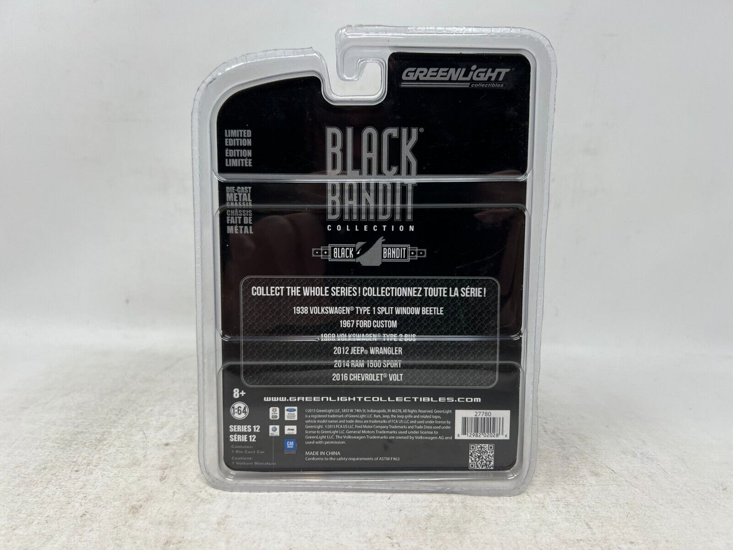 Greenlight Black Bandit Collection Series 12 1967 Ford Custom 1:64 Diecast