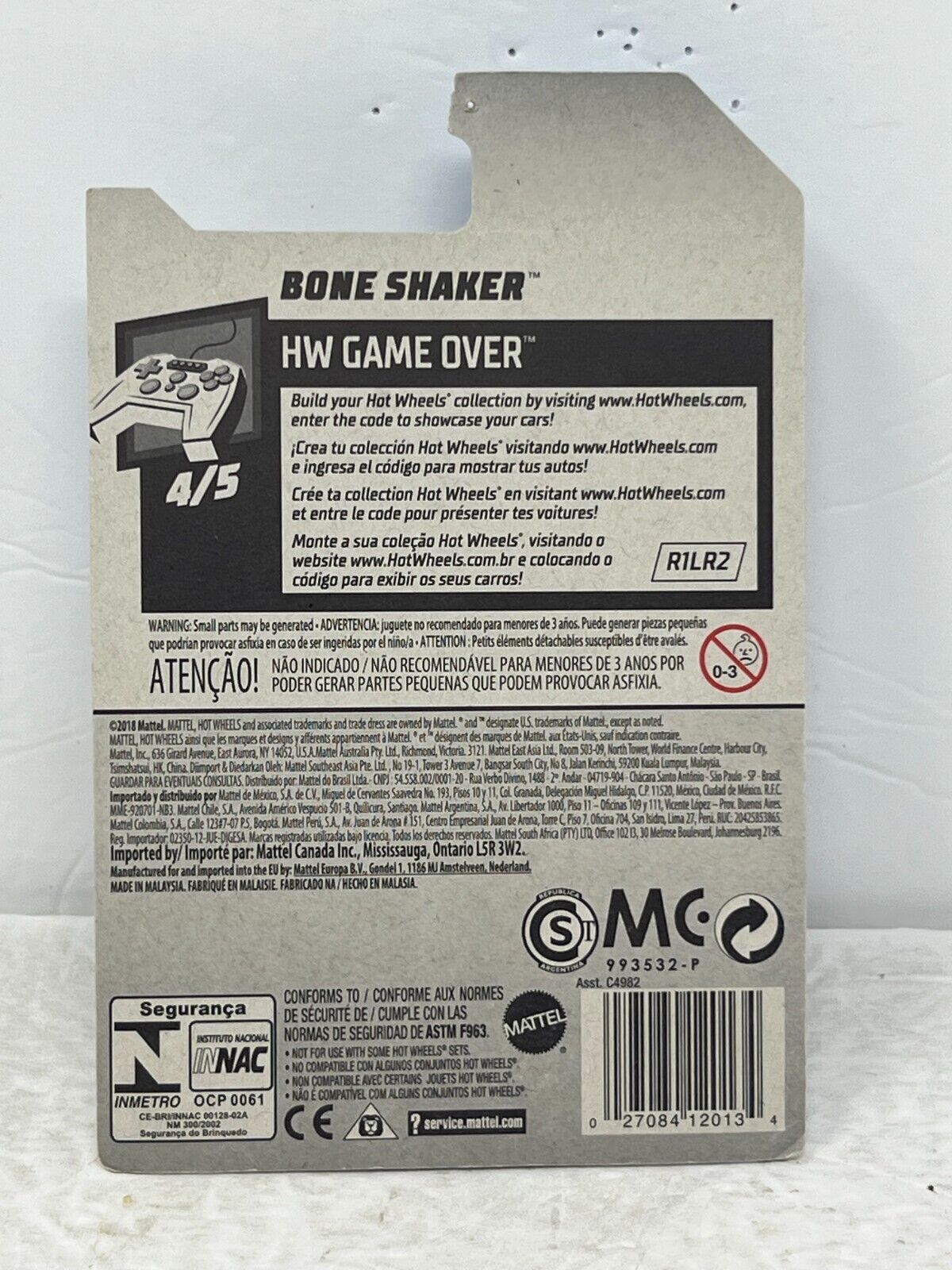 Hot Wheels HW Game Over Bone Shaker 1:64 Diecast