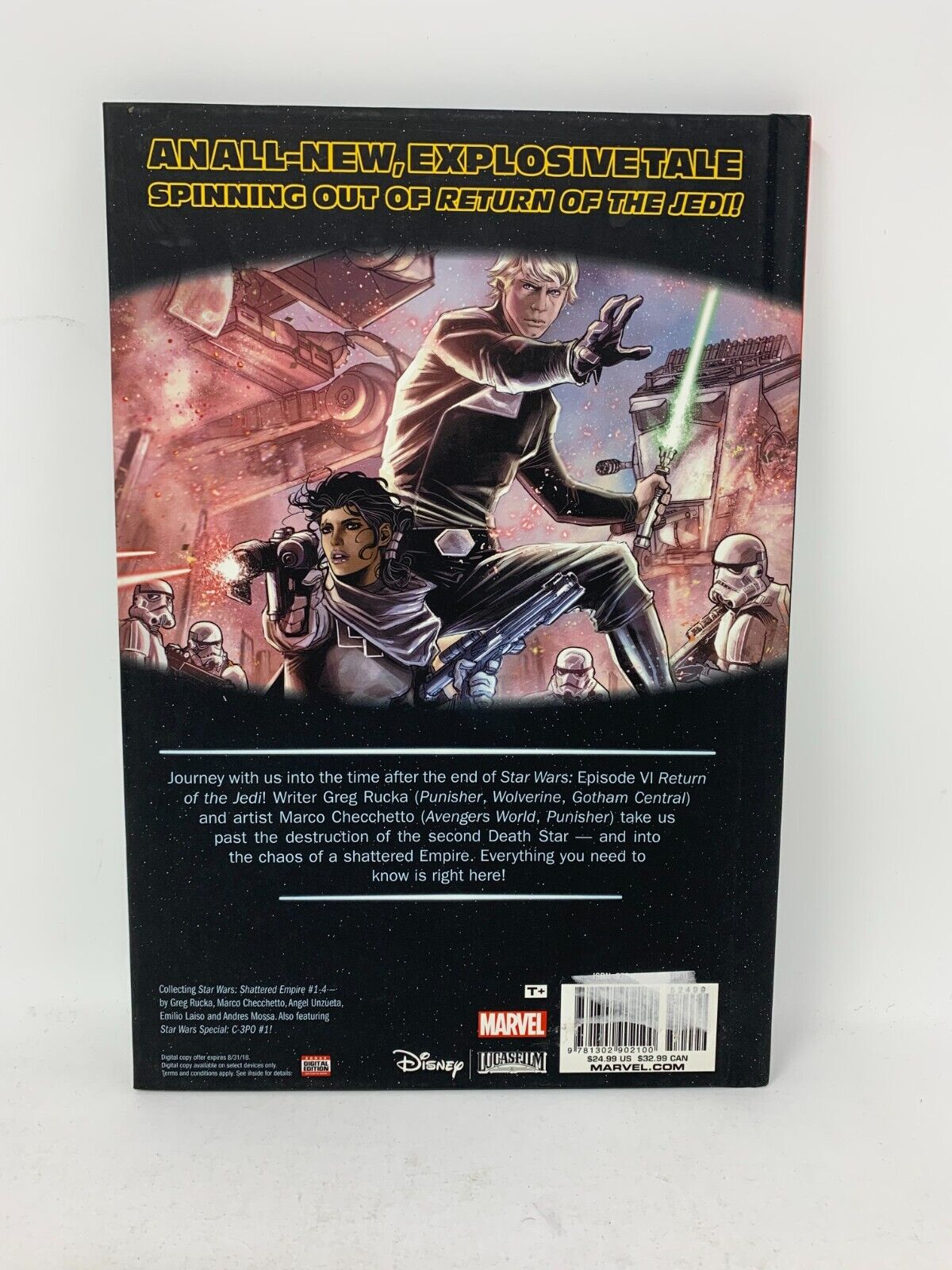 Star Wars The Force Awakens Shattered Empire Graphic Novel Comic Hardcover Book