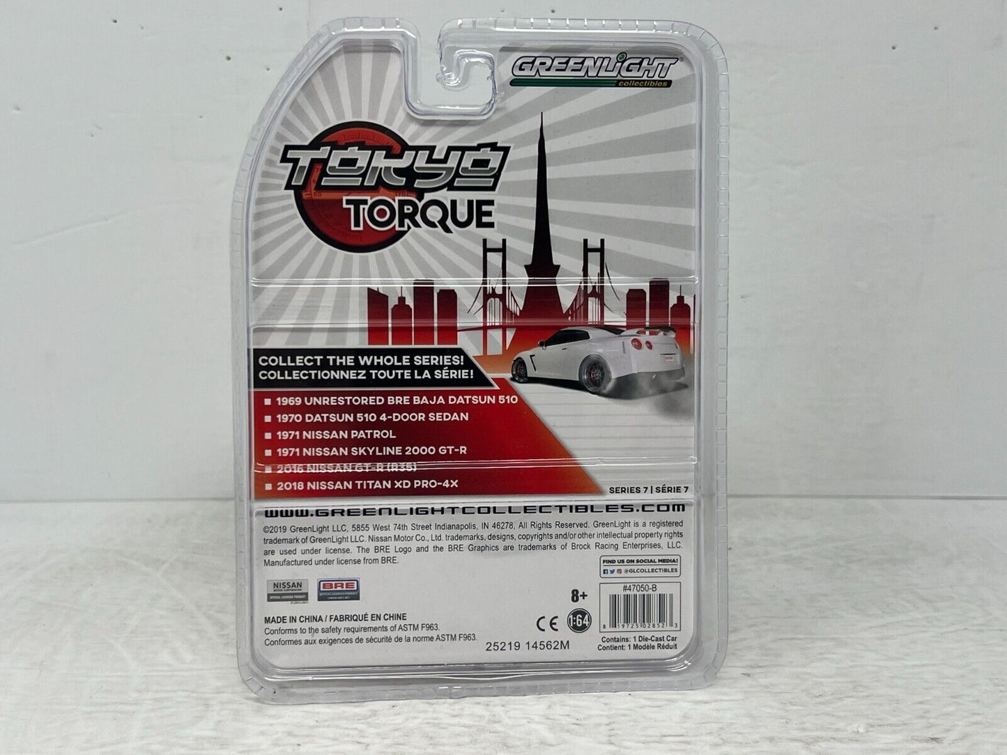 Greenlight Tokyo Torque 1970 Datsun 510 4-Door Sedan Green Machine 1:64 Diecast