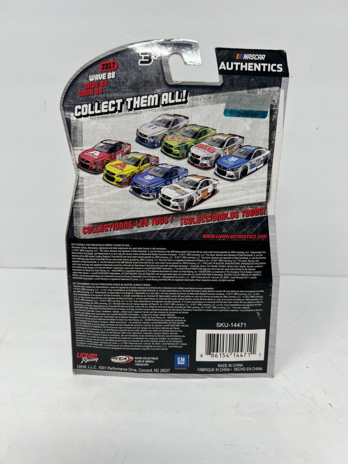 Lionel Racing Nascar Authentics #88 Dale Earnhardt Jr. Jr Nation 1:64 Diecast