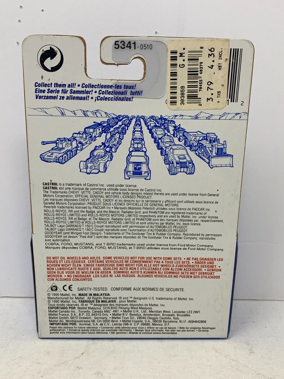 Hot Wheels Blue Box Ford Stake Bed Truck 1:64 Diecast