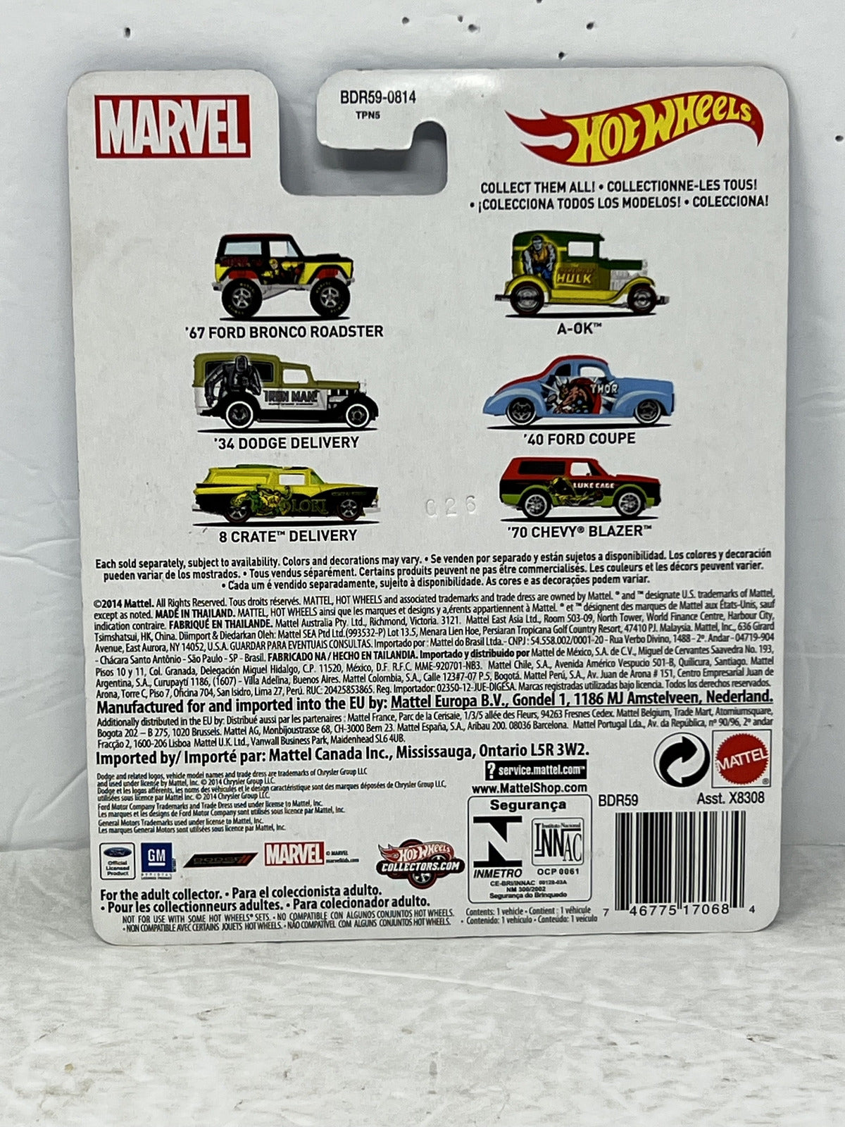 Hot Wheels Marvel Thor '40 Ford Coupe Real Riders POP Culture 1:64 Diecast