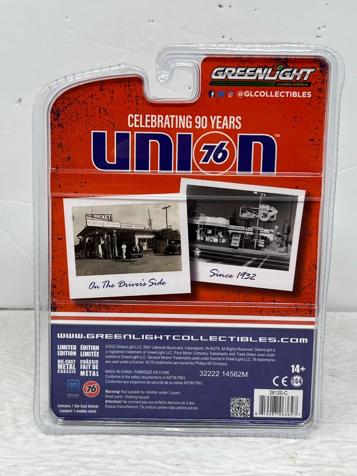 Greenlight Union 76 90th Anniversary 1972 Chevrolet C-10 1:64 Diecast