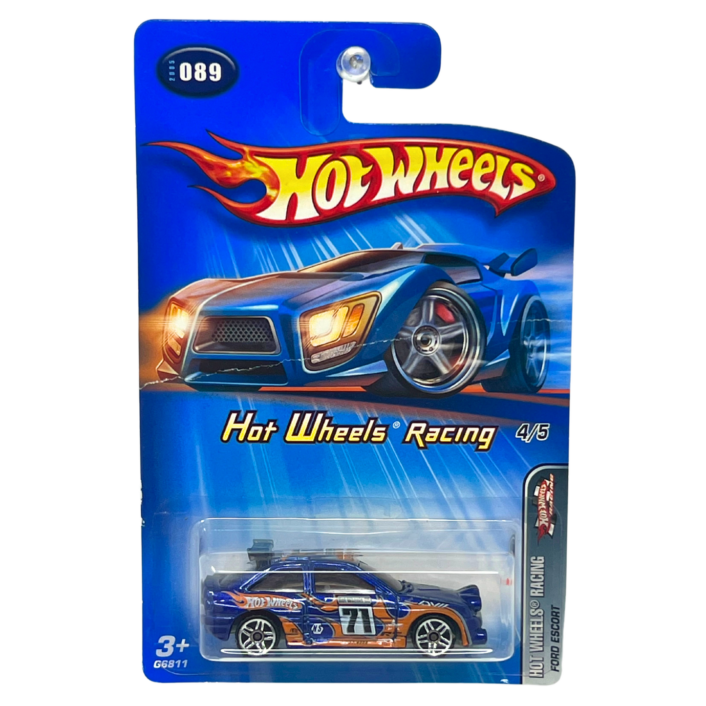 Hot Wheels Racing Ford Escort Rally Car 1:64 Diecast