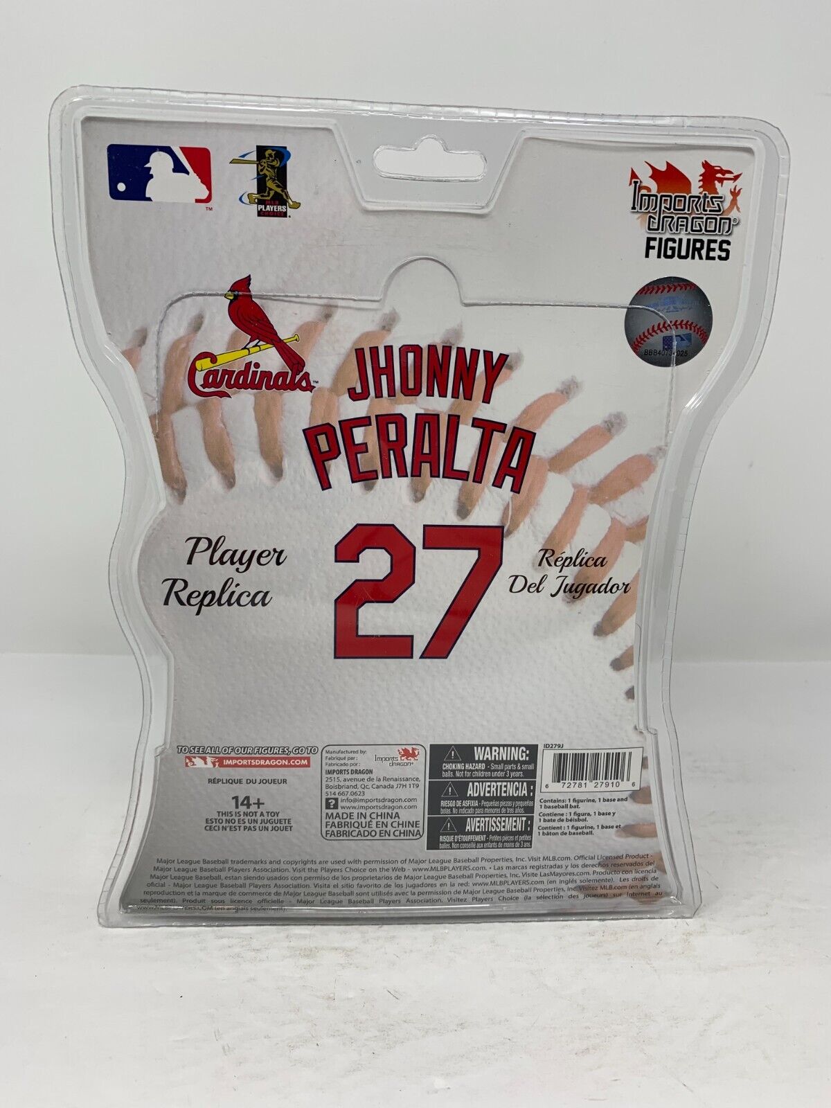 Imports Dragon MLB Jhonny Peralta St. Louis Cardinals Figure