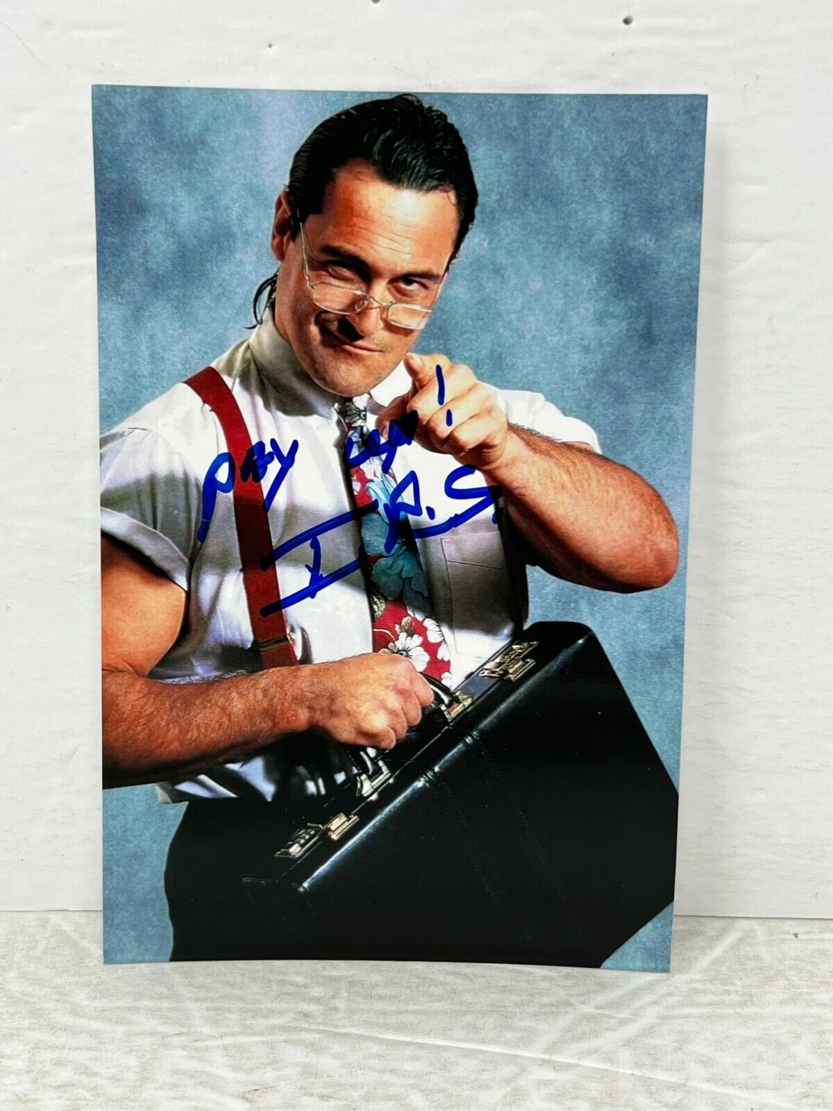 WWE IRS Mike Rotunda Autographed Signed 5x7 Photo
