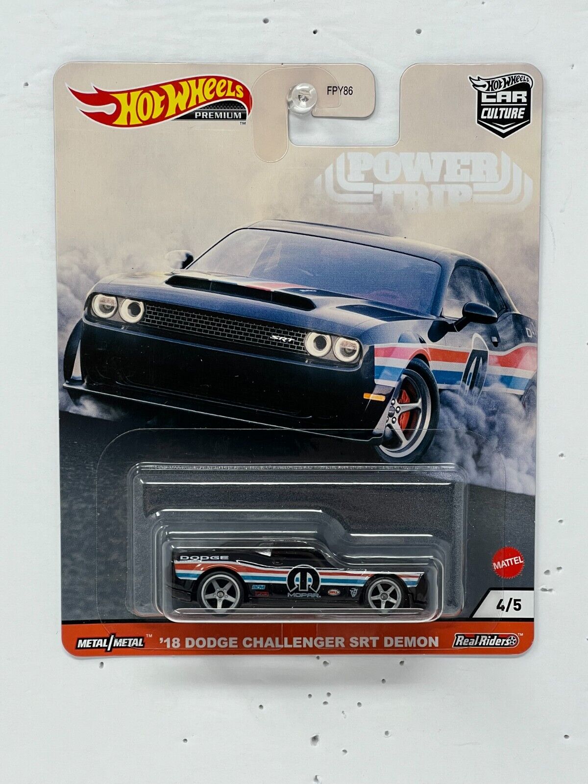 Hot Wheels Premium Power Trip '18 Dodge Challenger SRT Demon 1:64 Diecast