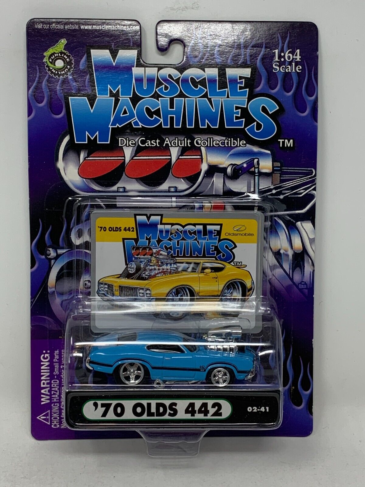 Muscle Machines '70 Olds 442 1:64 Diecast