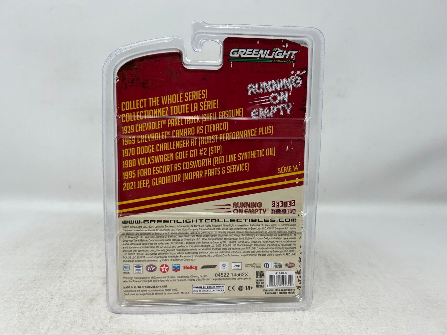 Greenlight Running on Empty Series 14 1939 Chevrolet Panel Truck 1:64 Diecast