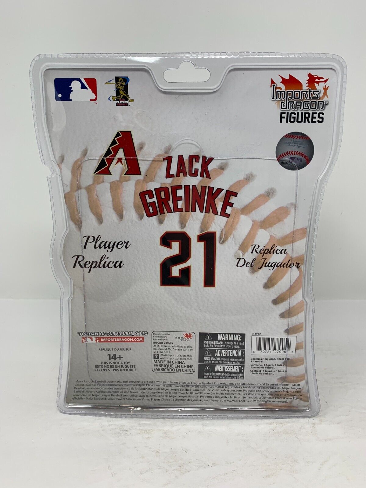 Imports Dragon MLB Zack Greinke Arizona Diamondbacks Figure