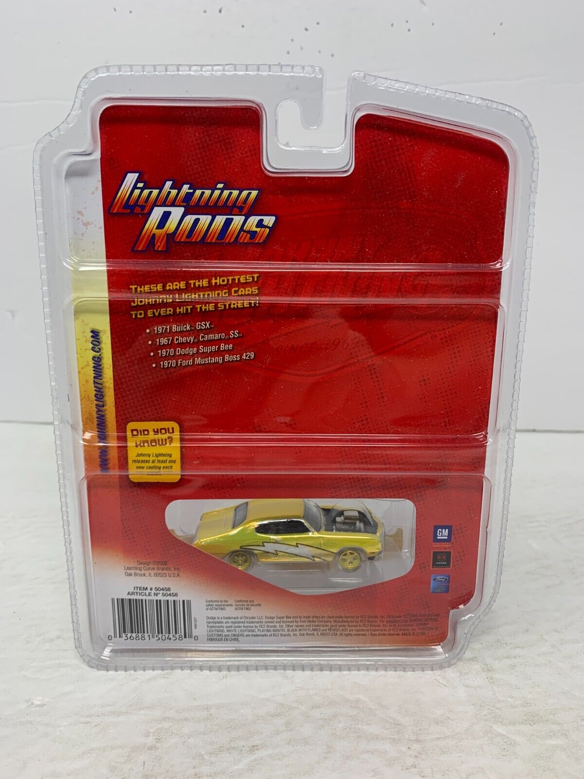 Johnny Lightning Lightning Rods '71 Buick GSX 1:64 Diecast