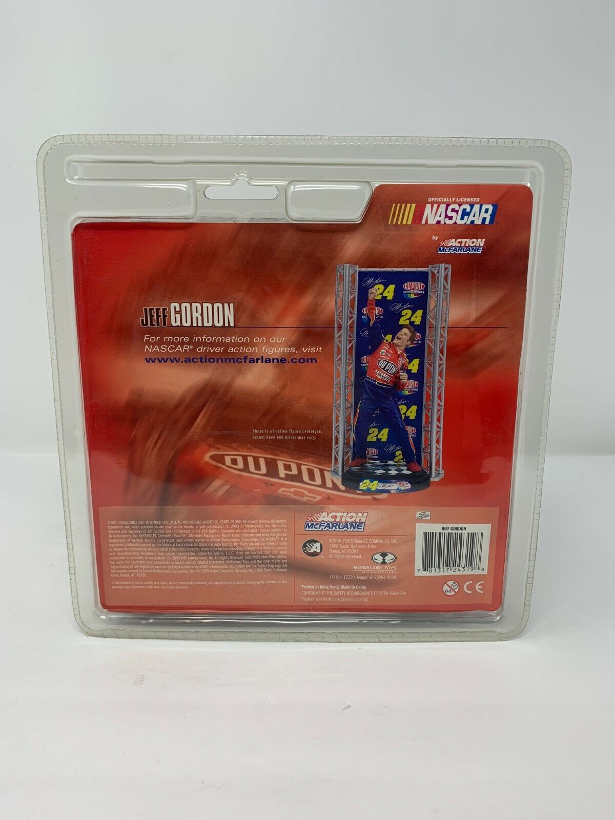 McFarlane Nascar #24 Jeff Gordon Series 1 Limited Edition Action Figurine
