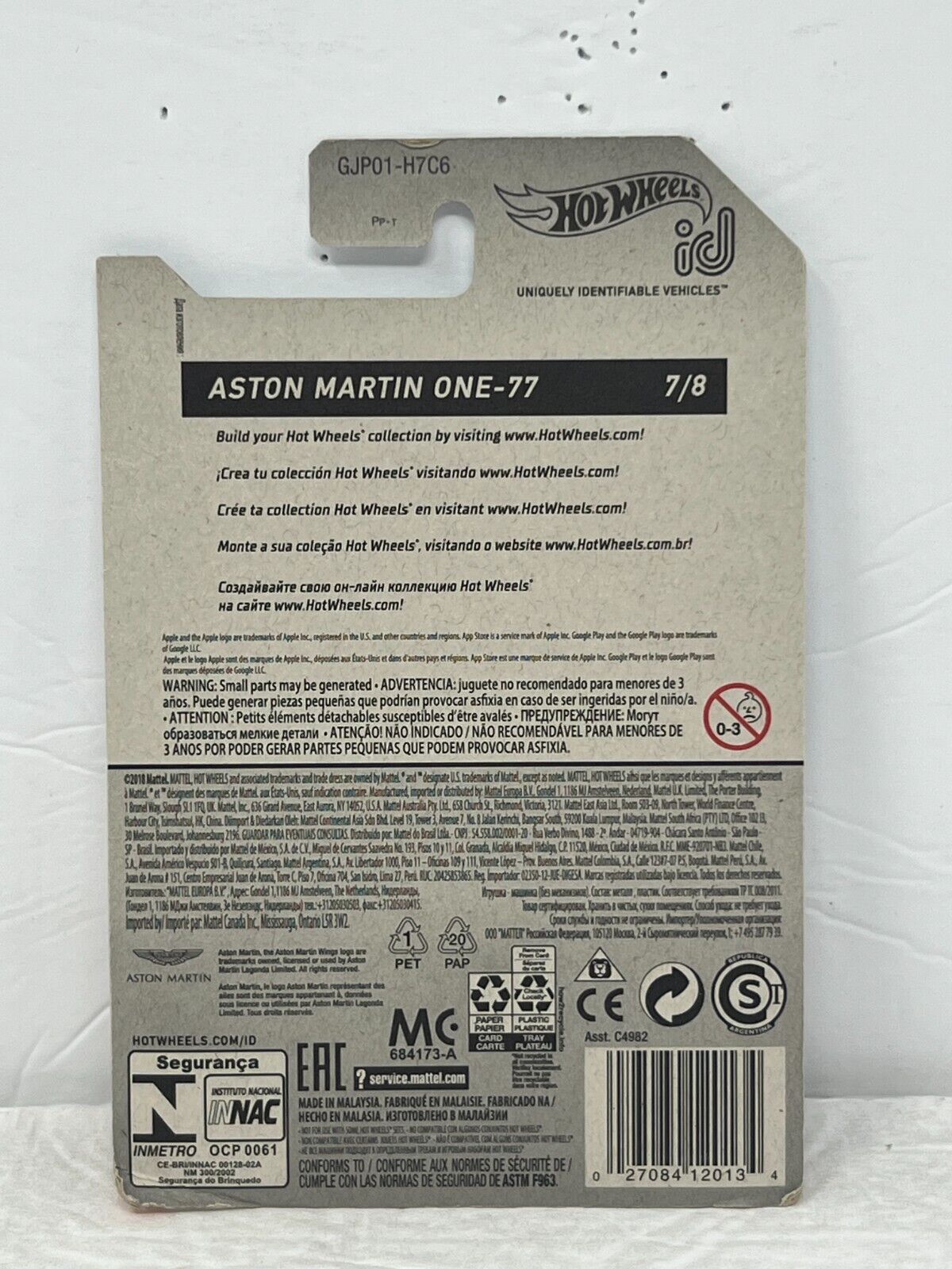 Hot Wheels id Aston Martin One-77 European Car 1:64 Diecast