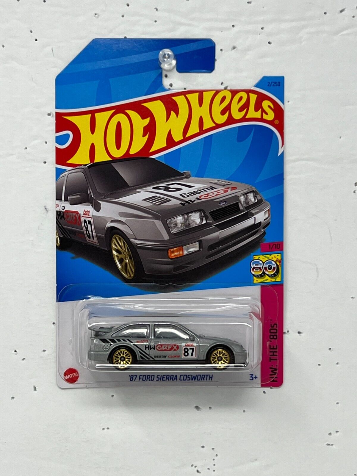 Hot Wheels HW The 80s '87 Ford Sierra Cosworth Rally Car 1:64 Diecast Gray