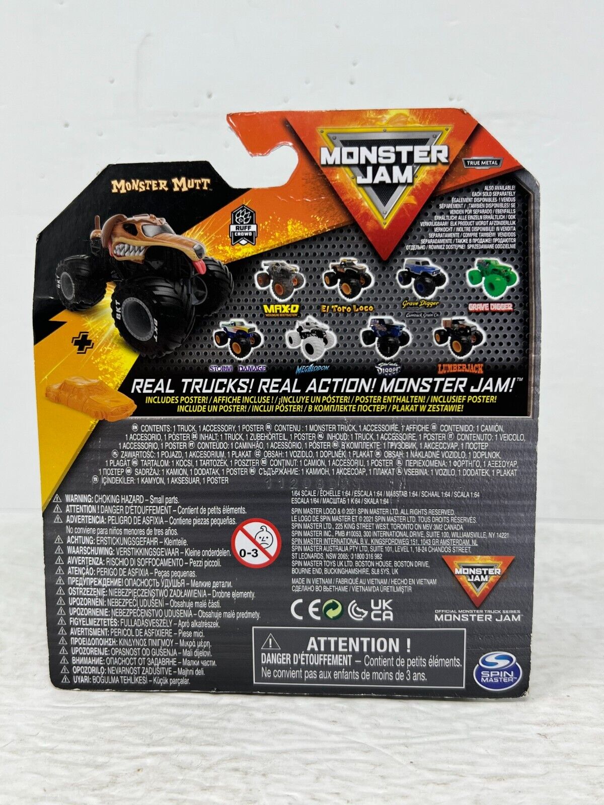 Spin Master Monster Jam Series 22 Monster Mutt 1:64 Diecast