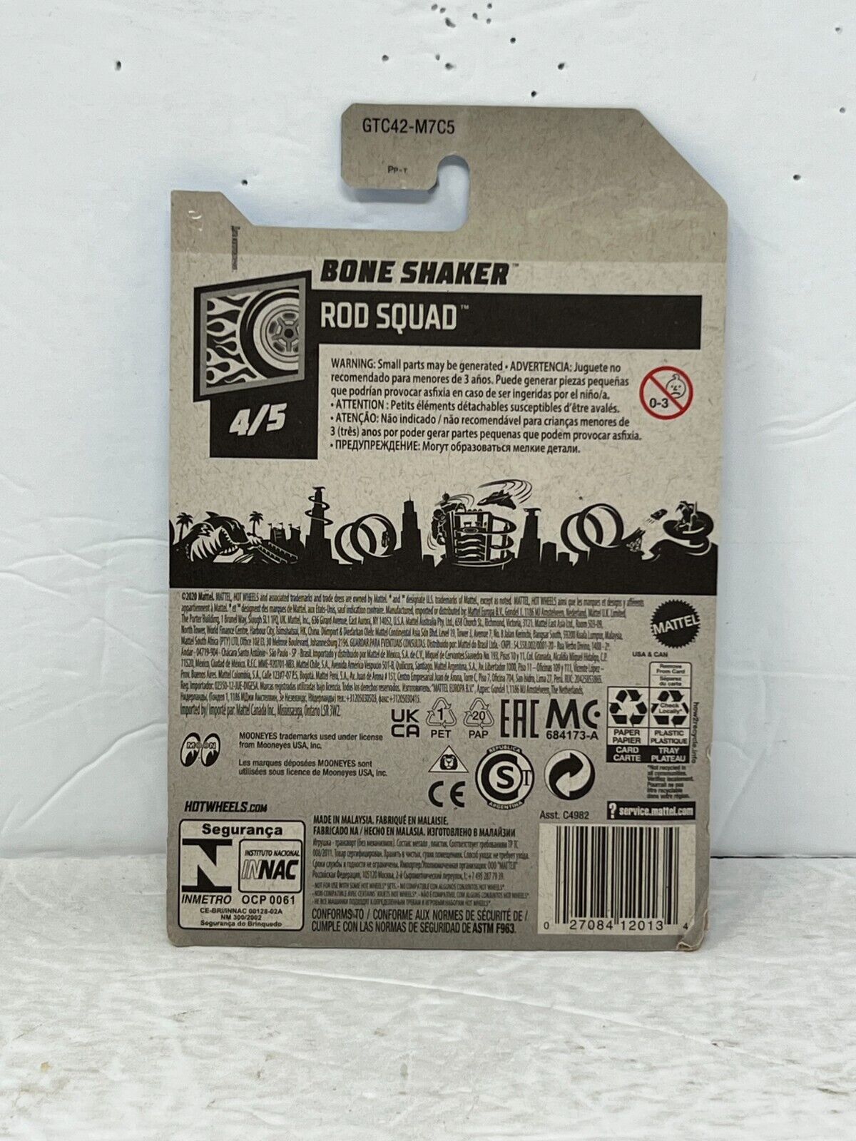 Hot Wheels Rod Squad Bone Shaker Fantasy Cars 1:64 Diecast