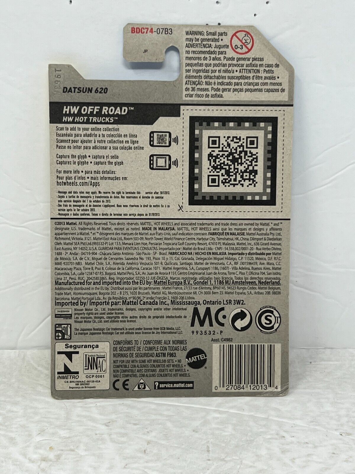 Hot Wheels HW Off-Road Datsun 620 JDM 1:64 Diecast