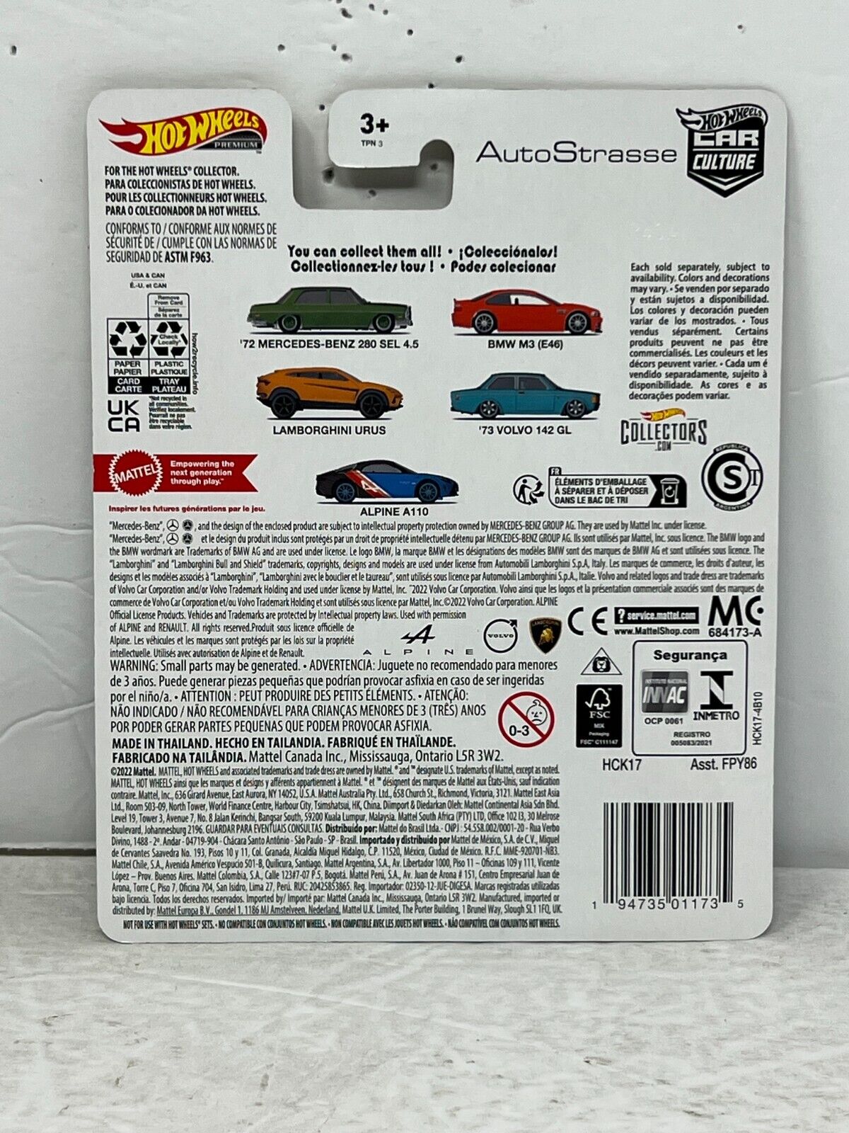 Hot Wheels Premium AutoStrasse Alpine A110 1:64 Diecast