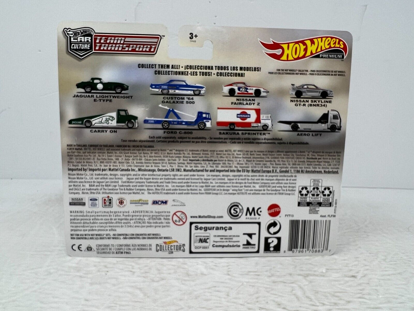 Hot Wheels Premium #14 Team Transport Jaguar Lightweight E-Type 1:64 Diecast