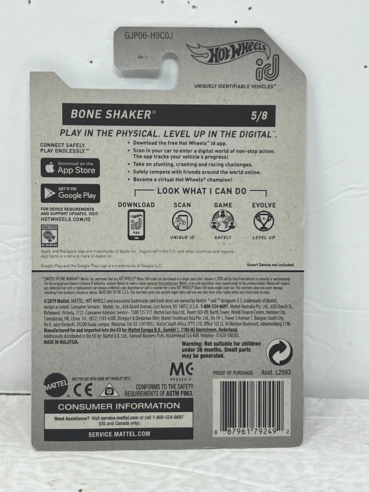 Hot Wheels id Bone Shaker Fantasy Cars 1:64 Diecast