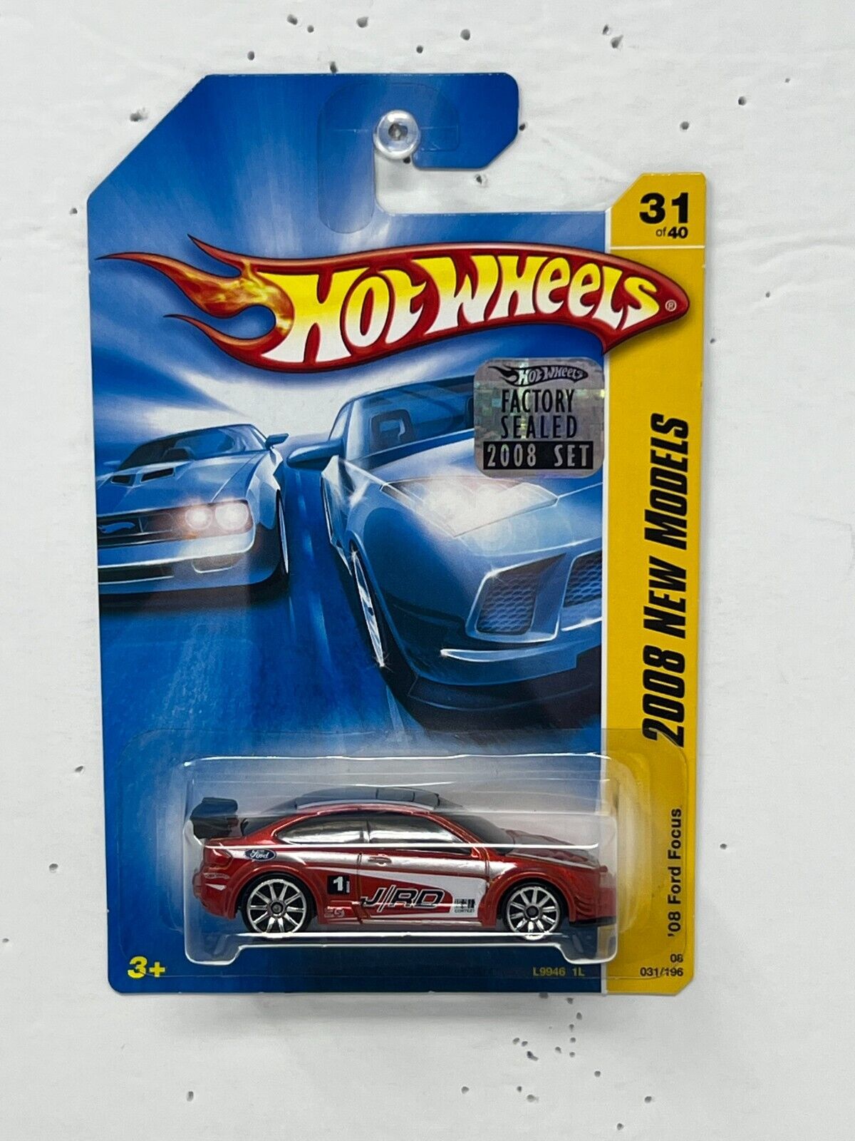 Hot Wheels 2008 New Models '08 Ford Focus 2008 Factory Sealed Red Rally Car 1:64 Diecast