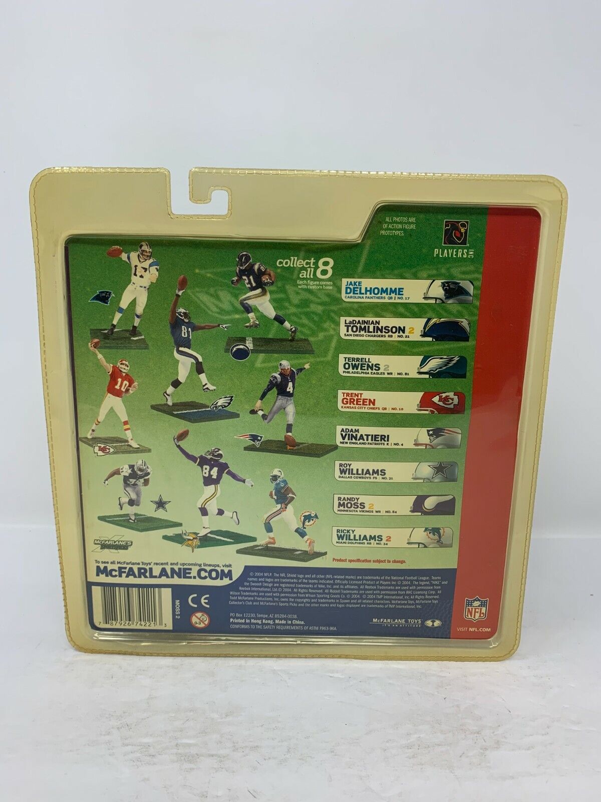 McFarlane Randy Moss Minnesota Vikings Chase White Jersey NFL Series 2Figurine