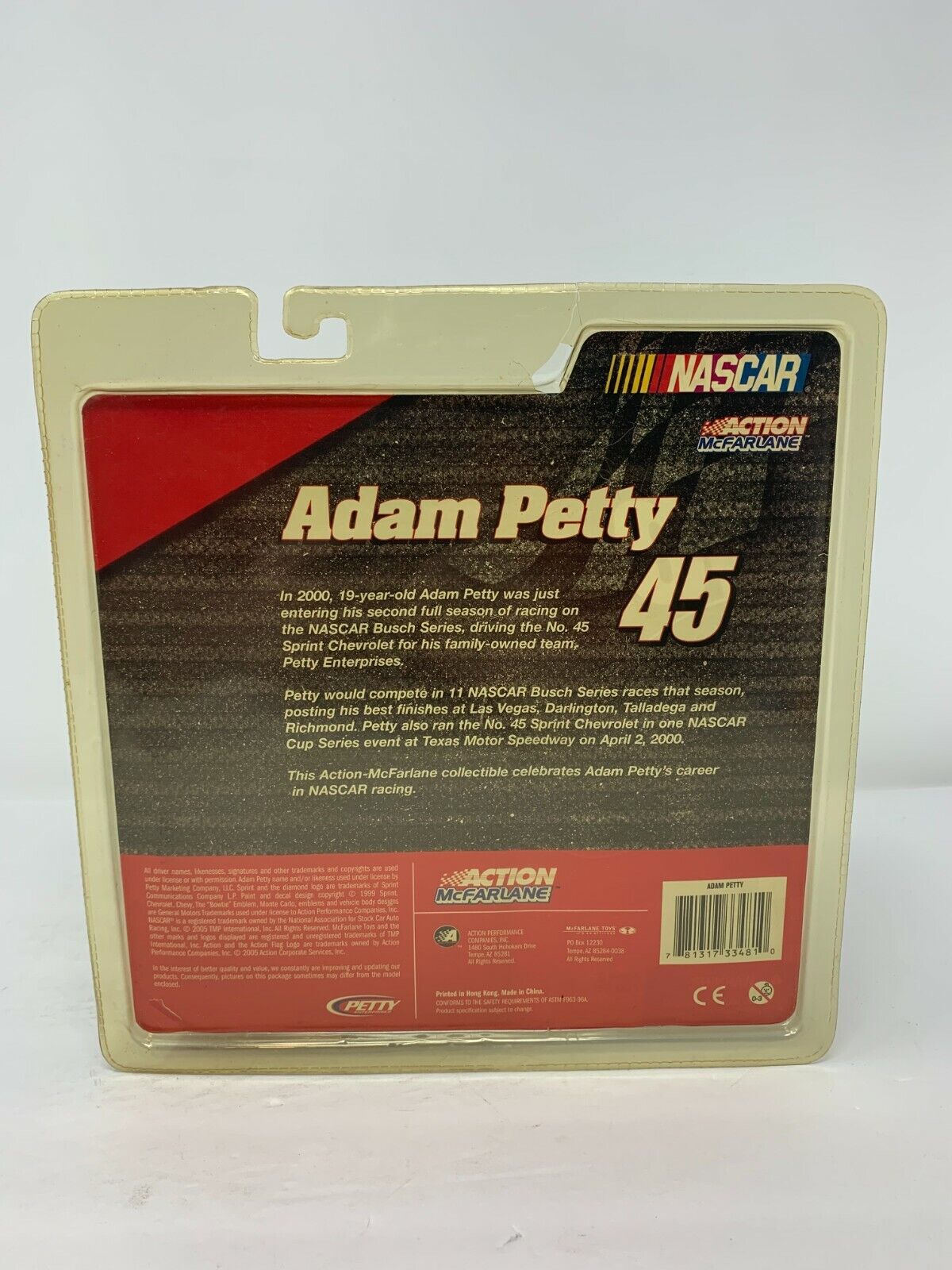 McFarlane Action Nascar Adam Petty # 45 Series 6 Figurine