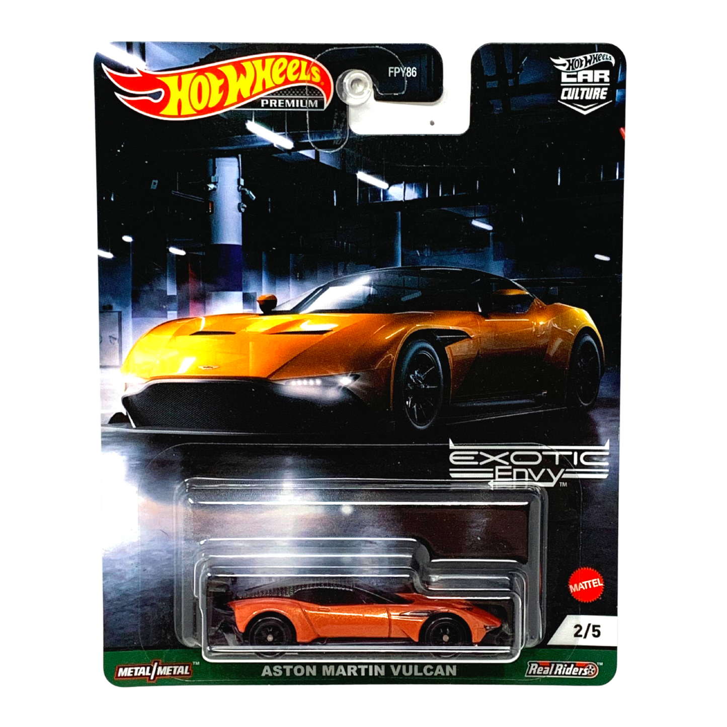 Hot Wheels Premium Exotic Envy Aston Martin Vulcan 1:64 Diecast