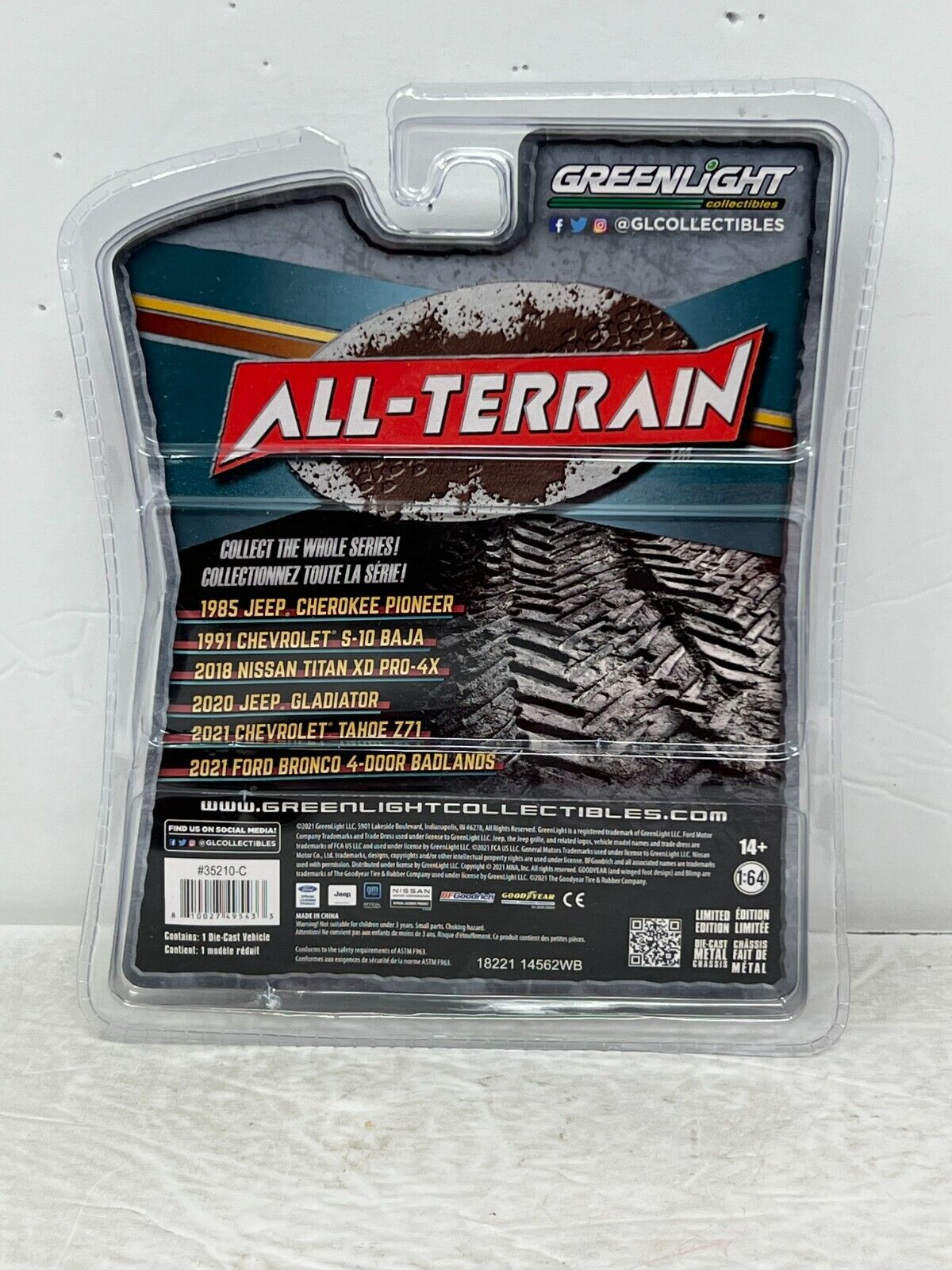Greenlight All-Terrain 2018 Nissan Titan XD Pro-4X GREEN MACHINE 1:64 Diecast