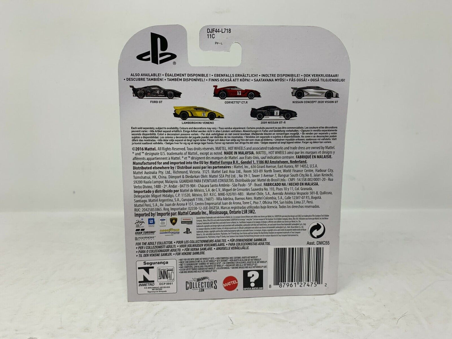 Hot Wheels Retro Entertainment Gran Turismo Corvette C7.R Racing POP Culture 1:64 Diecast