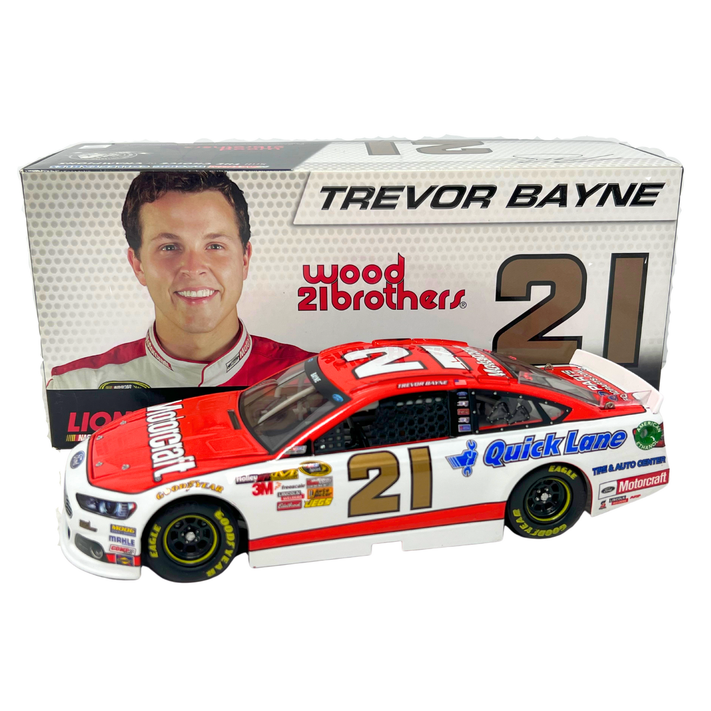 Lionel Racing Nascar #21 Trevor Bayne Motorcraft Quicklane 2013 Ford Fusion 124 Diecast