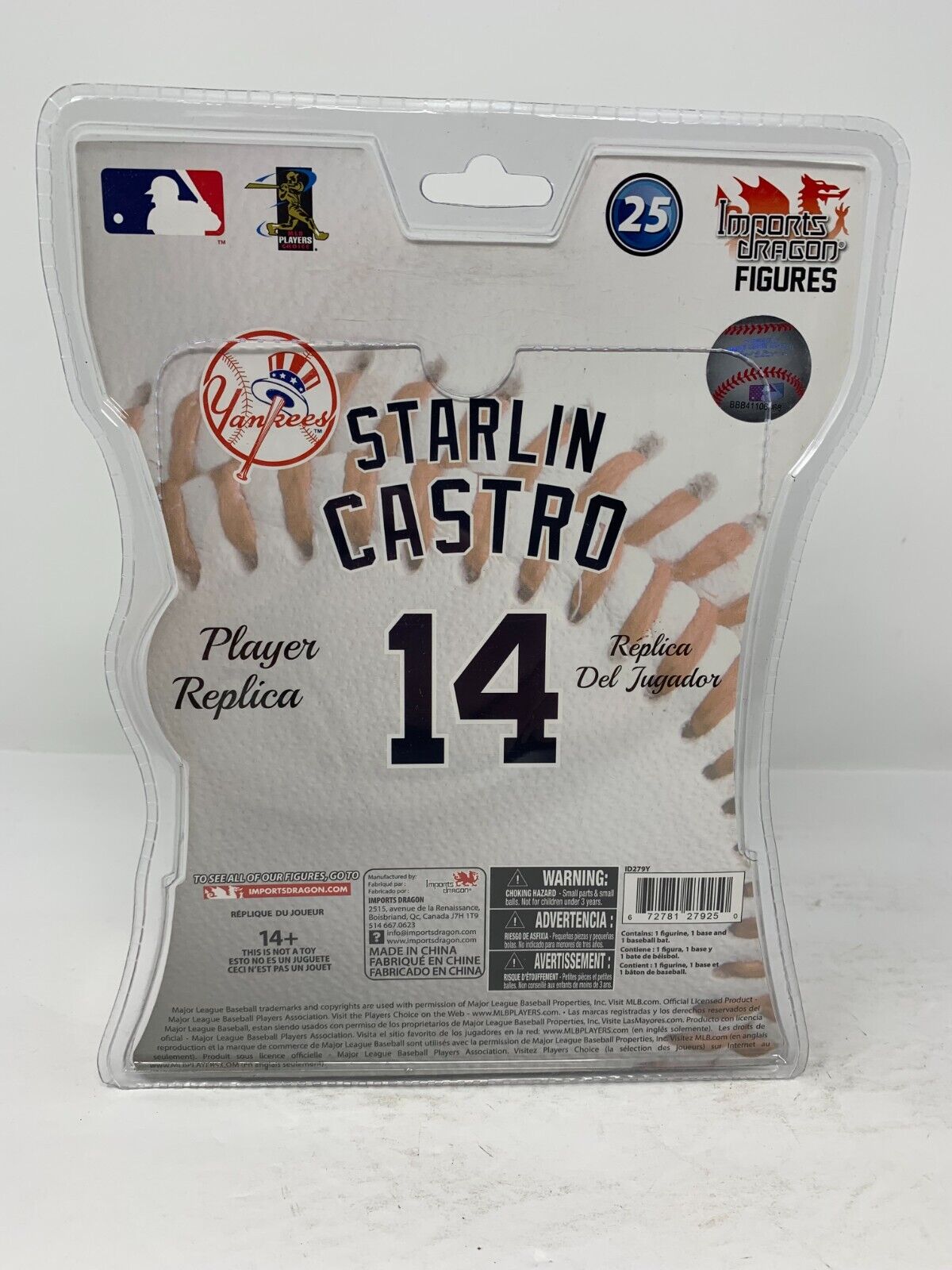 Imports Dragon MLB Starlin Castro New York Yankees Figure