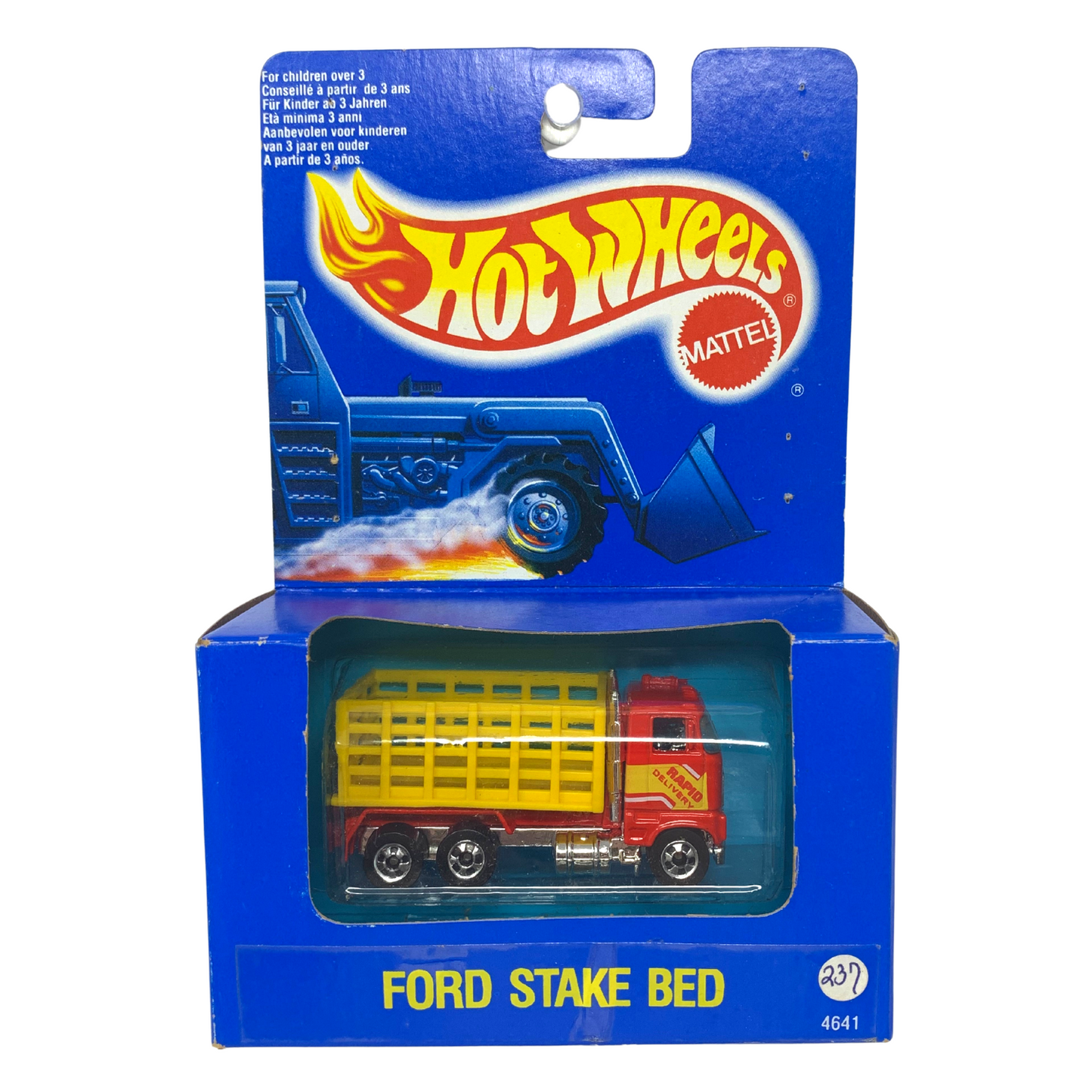Hot Wheels Blue Box Ford Stake Bed Truck 1:64 Diecast